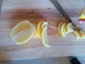 cortar limón